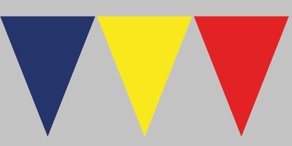 Geri Dönüş Üçgen Bayrak Süsleme Flaması Saten (LOGONUZ/ARMANIZ BASKILI)