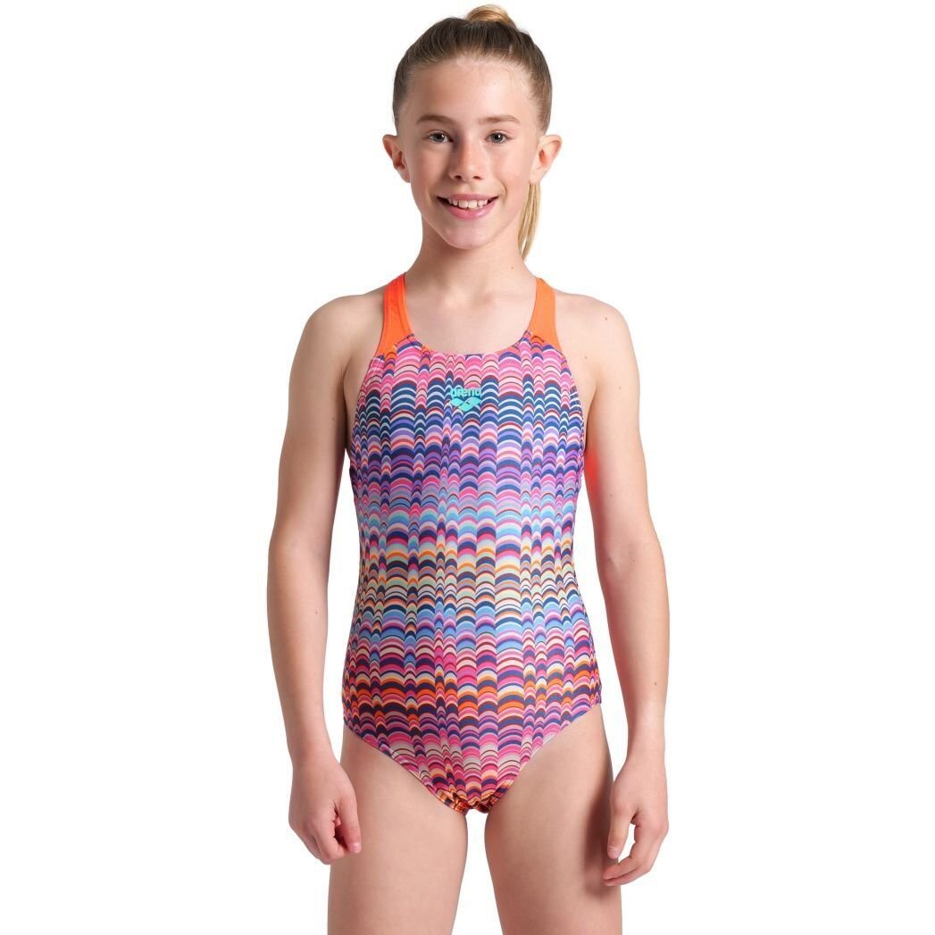 ARENA KIZ ÇOCUK YÜZÜCÜ MAYO GIRL'S ARENA ONDULATION SWIMSUIT SWIM PRO BACK 008168192