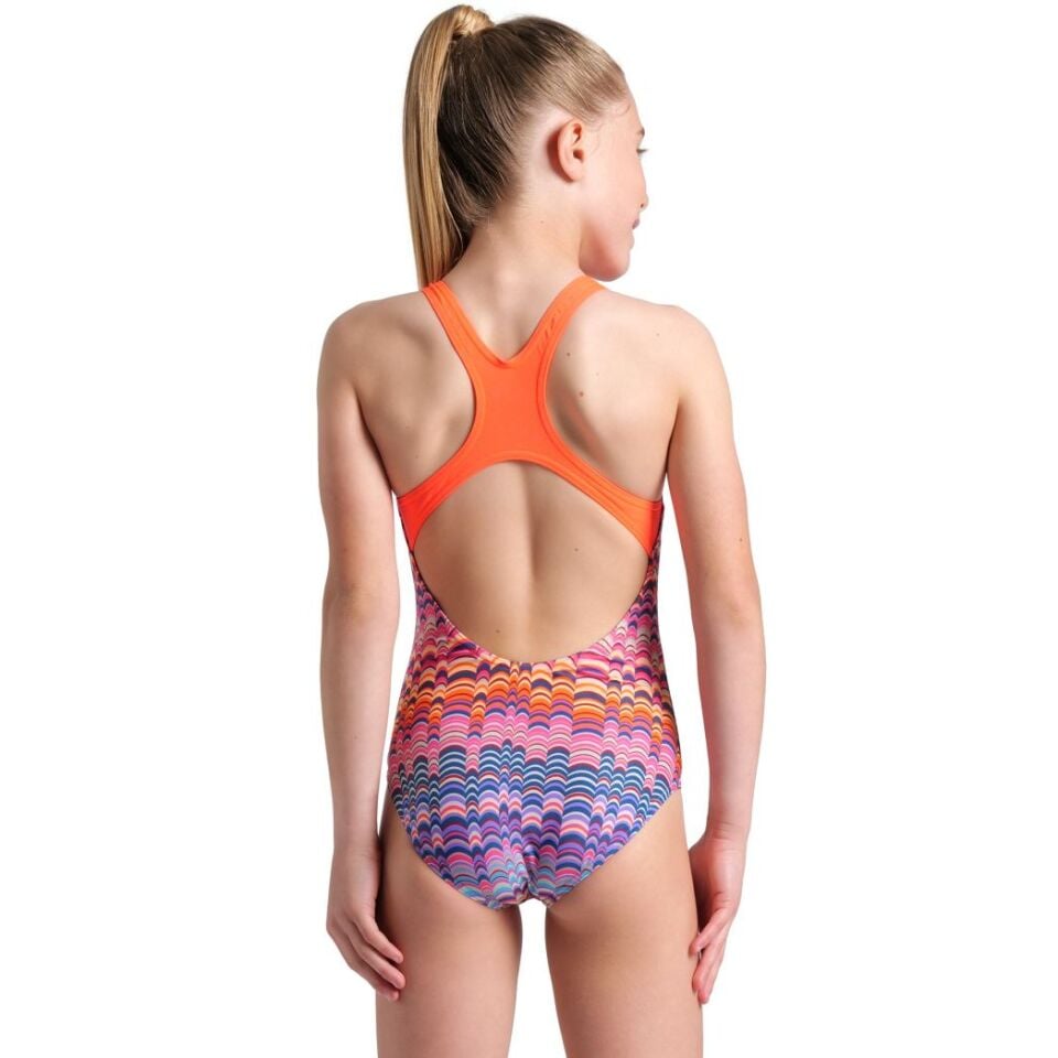 ARENA KIZ ÇOCUK YÜZÜCÜ MAYO GIRL'S ARENA ONDULATION SWIMSUIT SWIM PRO BACK 008168192