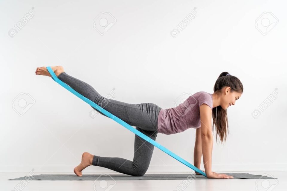 Pilates Bant SET - 8'li- 4 Adet Pilates Bant + 4 Adet Mini Bant