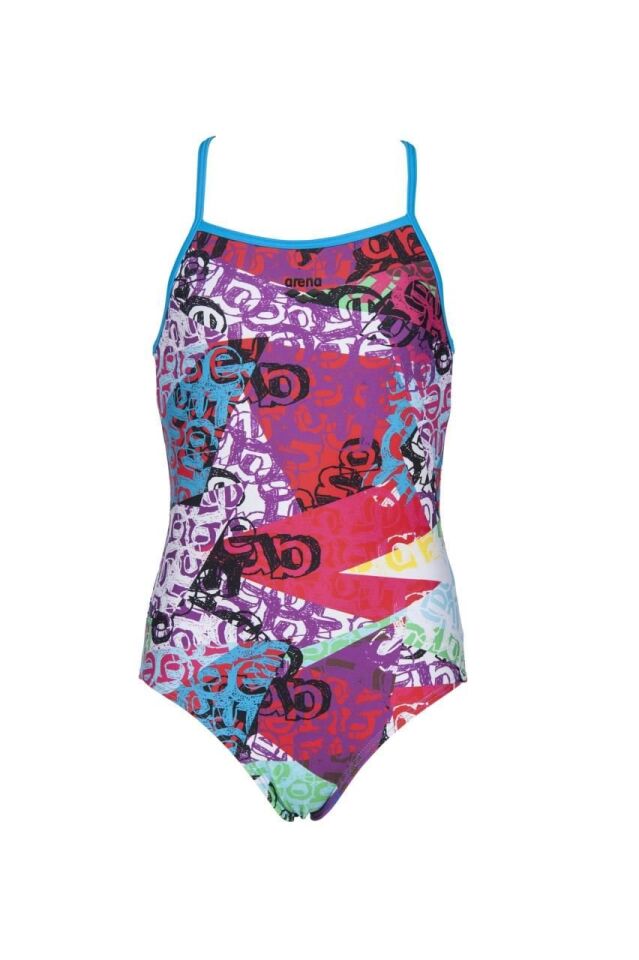 Arena Kız Çocuk Yüzücü Mayo  Crazy Jr Light Drop One Piece L 002927550