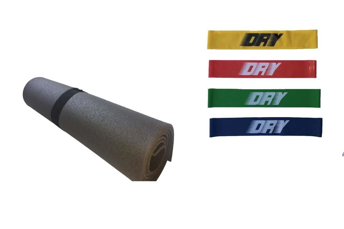 Yoga Pilates Seti - Mat ve 4 Adet Mini Direnç Bandı