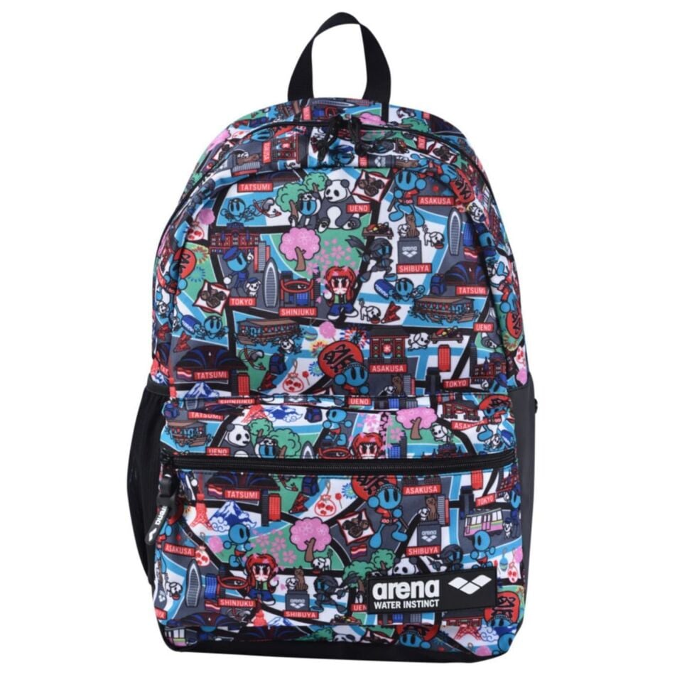 ARENA TEAM BACKPACK 30 ALLOVER UNİSEX ÇOK RENKLİ YÜZÜCÜ SIRT ÇANTASI 002484110