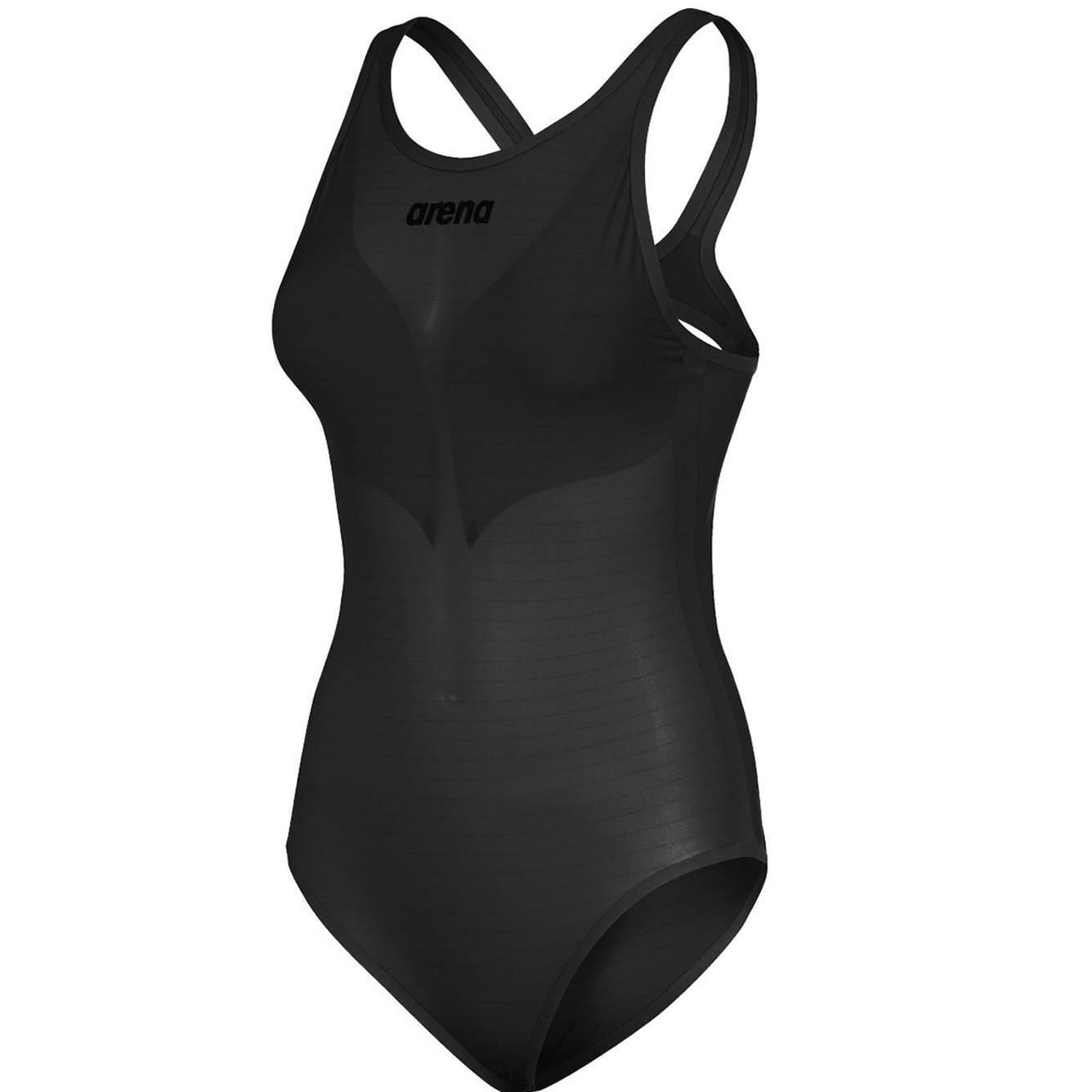 ARENA W PWSKİN CARBON DUO TOP KADIN SİYAH KARBON YÜZÜCÜ YARIŞ MAYOSU 00275750