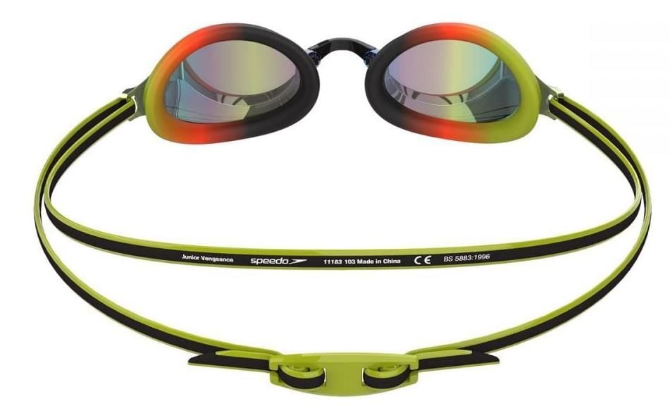 SPEEDO VENGEANCE MIR GOG JU BLACK/GREEN AYNALI ÇOCUK YÜZÜCÜ GÖZLÜĞÜ 8-11325G798