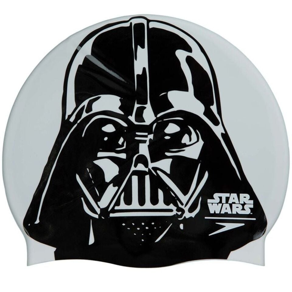SPEEDO STAR WARS BASKILI SİLİKON UNISEX YÜZÜCÜ BONESİ SLOGAN PRT CAP AU WHITE/BLACK 8-08385C854