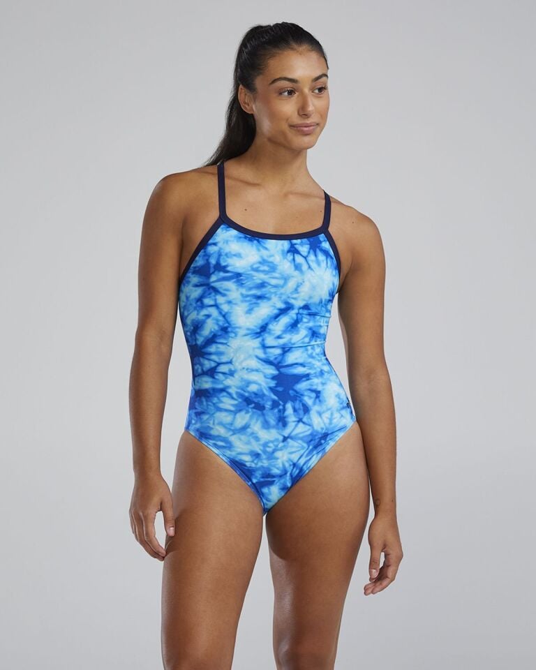 TYR KADIN YÜZÜCÜ MAYOSU W DMDFIT AZULTEC OCEAN BLUE P04076373