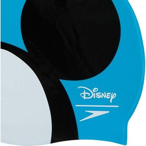 SPEEDO DİSNEY MİCKEY MOUSE BASKILI SİLİKON ÇOCUK YÜZÜCÜ BONESİ SLOGAN PRT CAP JU BLUE/BLACK 8-08386C898