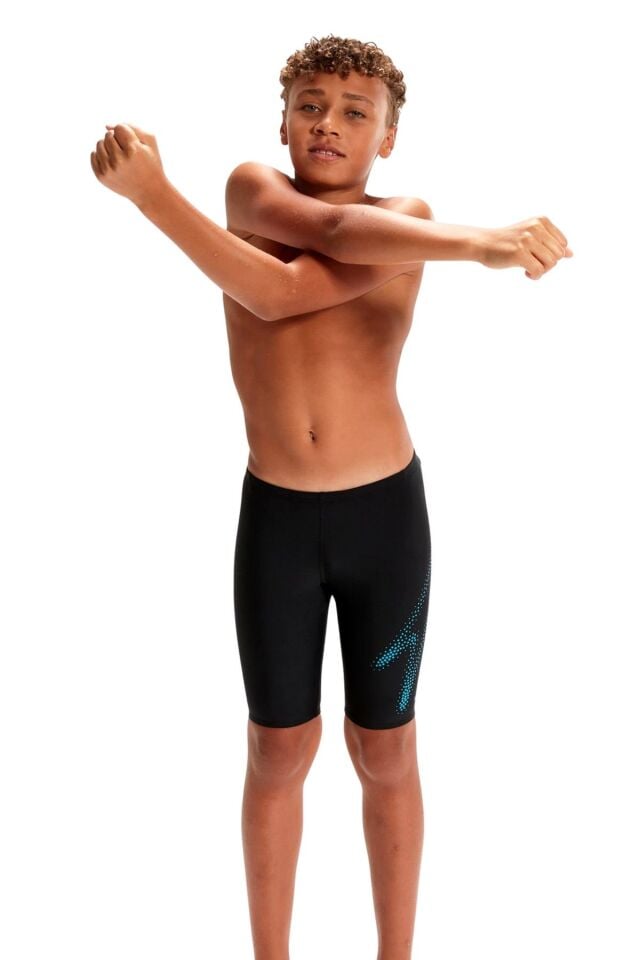 SPEEDO ERKEK ÇOCUK JAMMER YÜZÜCÜ MAYOSU HYPERBOOM PLMT JAM JM BLACK/BLUE 8-00315515182