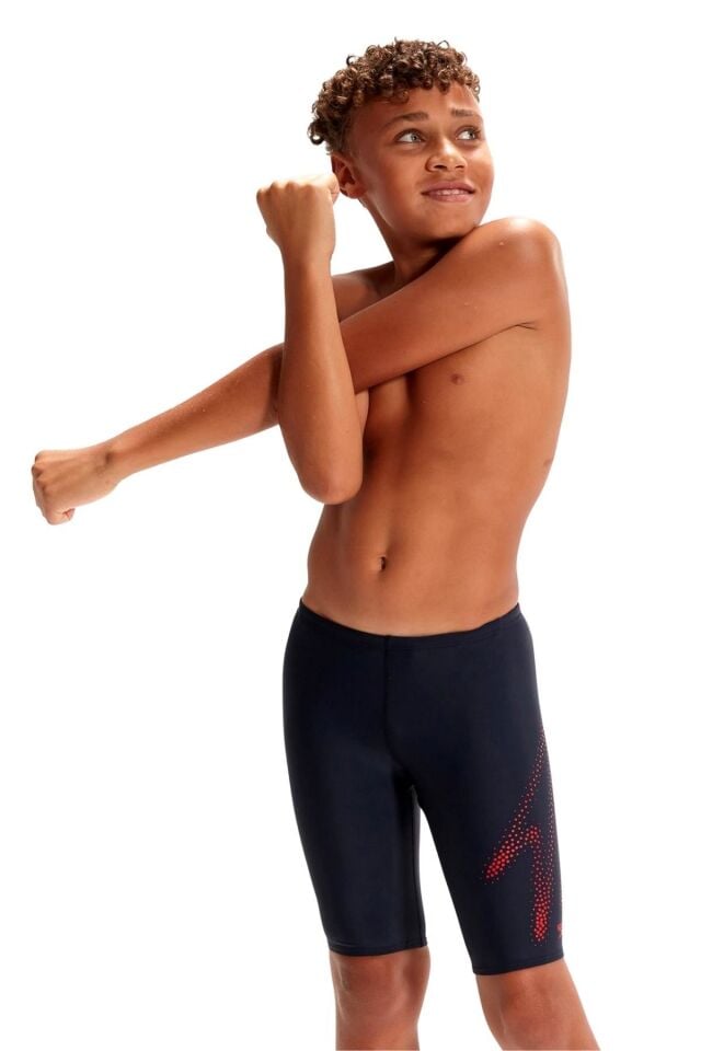 SPEEDO ERKEK ÇOCUK JAMMER YÜZÜCÜ MAYOSU HYPERBOOM PLMT JAM JM NAVY/RED 8-00315515183