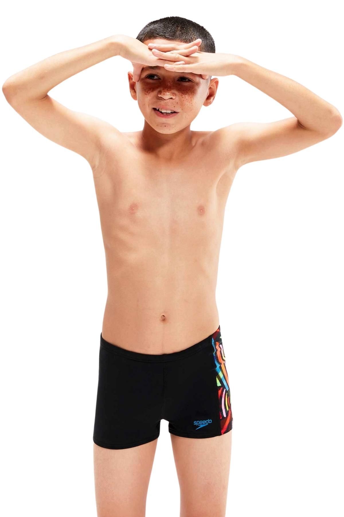 SPEEDO ERKEK ÇOCUK ŞORT MAYO DIGI ALOV PNL ASHT JM BLACK/RED 8-00316014736