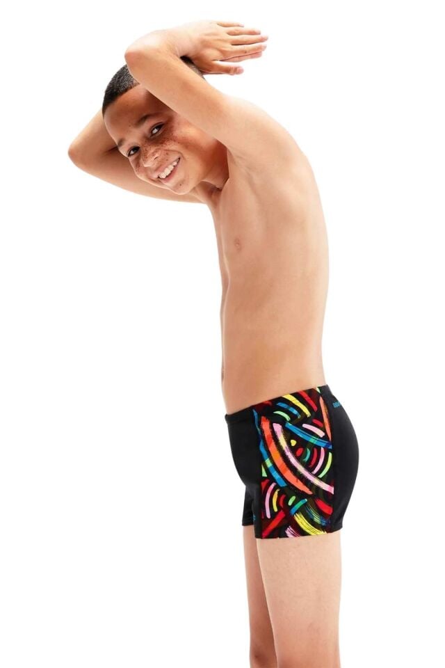 SPEEDO ERKEK ÇOCUK ŞORT MAYO DIGI ALOV PNL ASHT JM BLACK/RED 8-00316014736