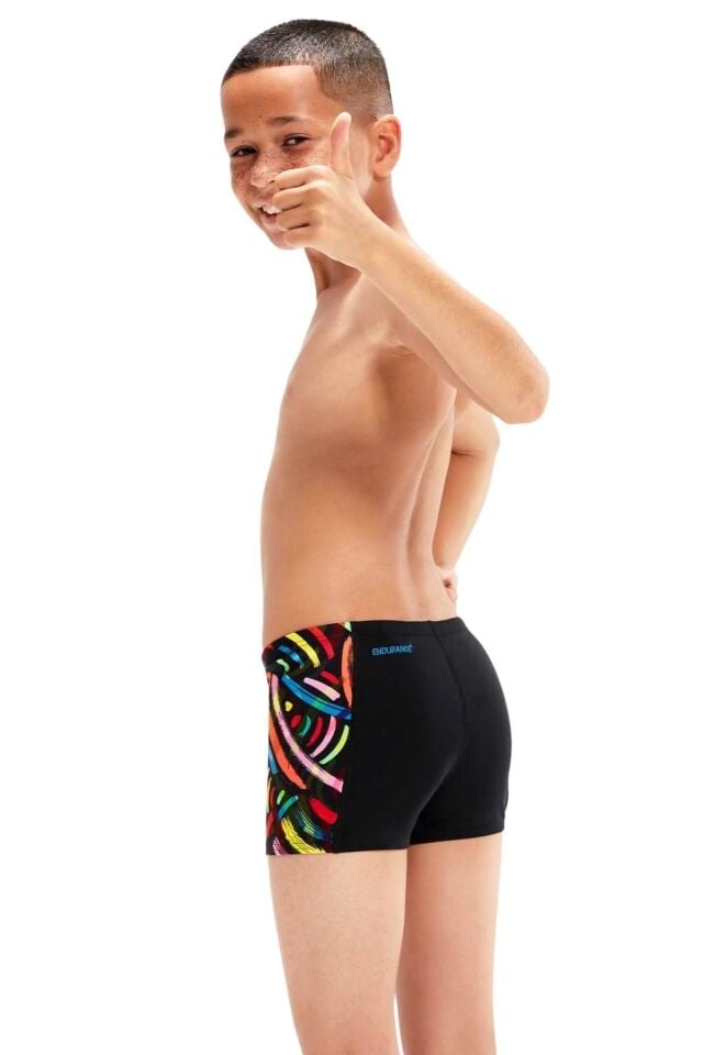 SPEEDO ERKEK ÇOCUK ŞORT MAYO DIGI ALOV PNL ASHT JM BLACK/RED 8-00316014736