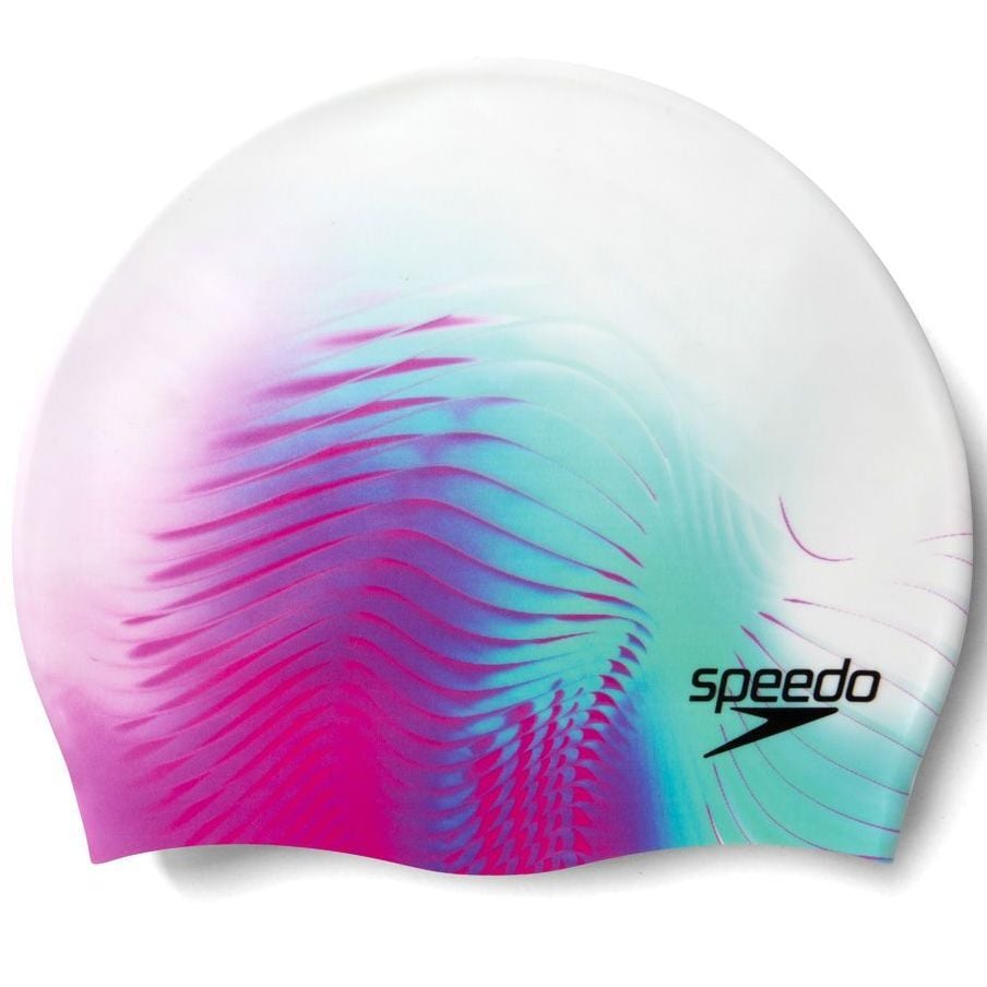 SPEEDO UNISEX SİLİKON BONE DIGITAL PRINTED CAP AU WHITE/PINK 8-1352414649