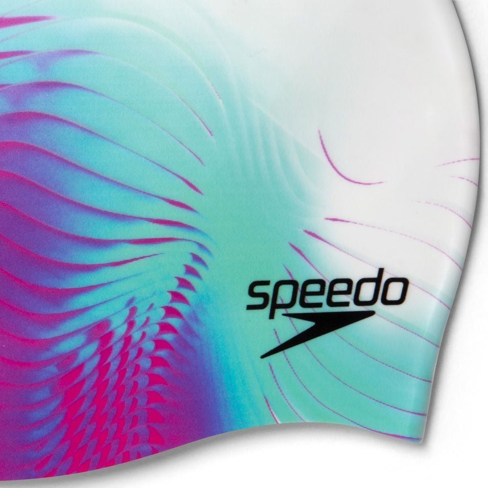 SPEEDO UNISEX SİLİKON BONE DIGITAL PRINTED CAP AU WHITE/PINK 8-1352414649