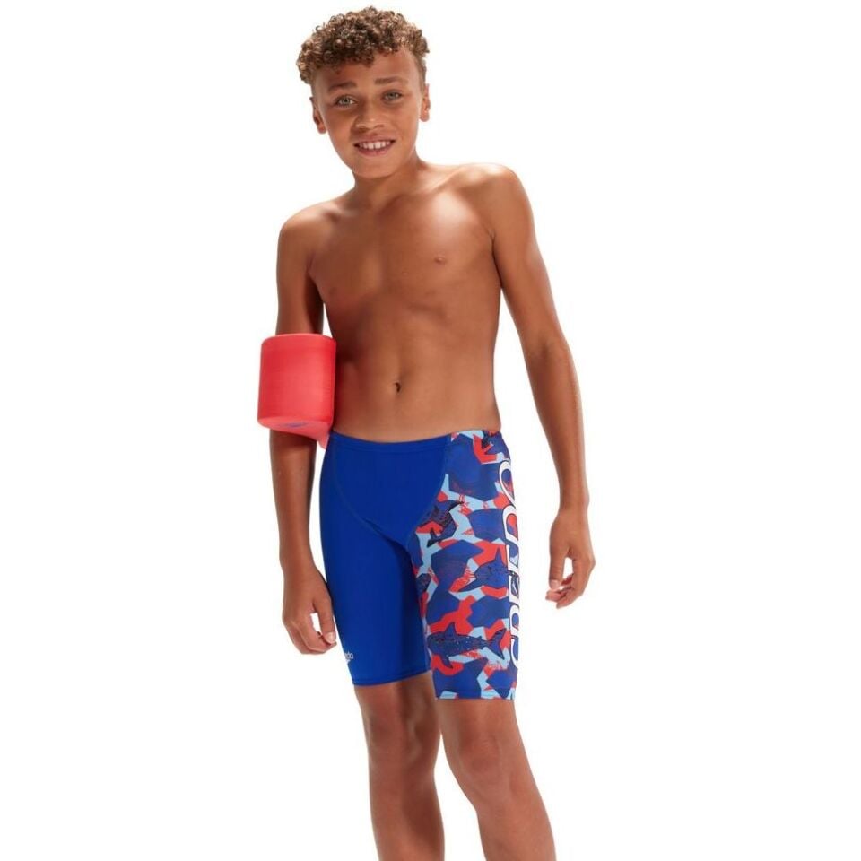 SPEEDO ERKEK ÇOCUK JAMMER YÜZÜCÜ MAYOSU PLMT VCUT DIGI JAM JM BLUE/RED 8-00318315140
