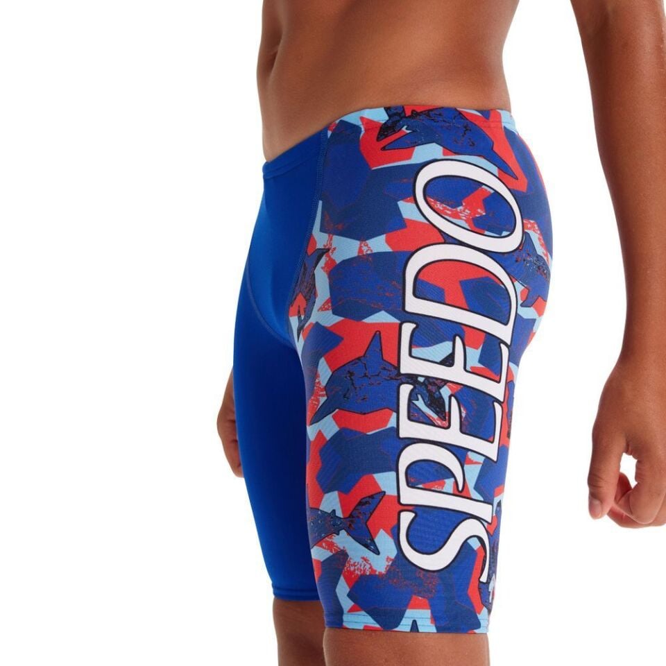 SPEEDO ERKEK ÇOCUK JAMMER YÜZÜCÜ MAYOSU PLMT VCUT DIGI JAM JM BLUE/RED 8-00318315140
