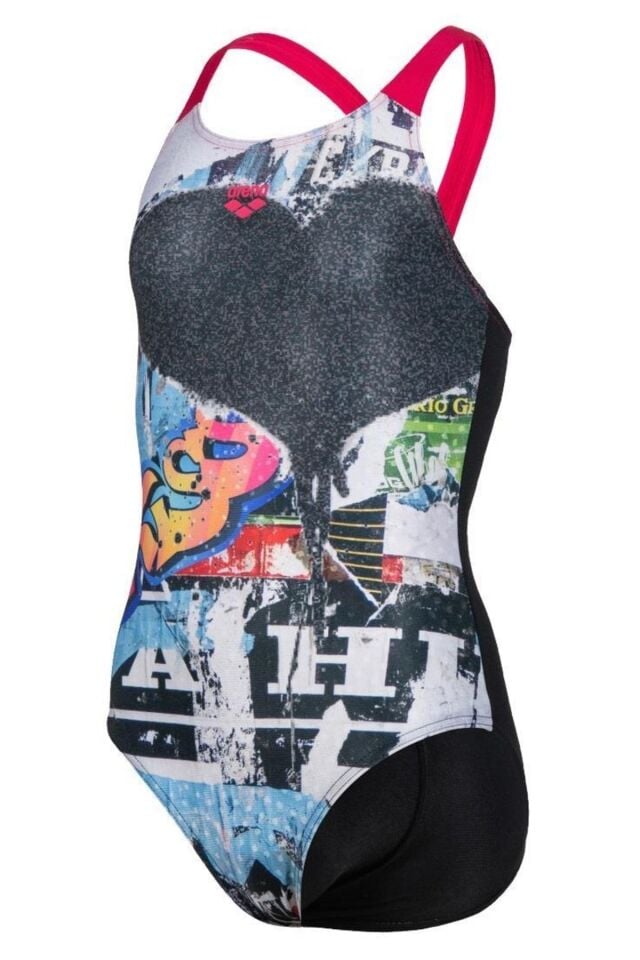 ARENA KIZ ÇOCUK YÜZÜCÜ MAYOSU GIRL'S SWIMSUIT V BACK PLACEMENT 005079590