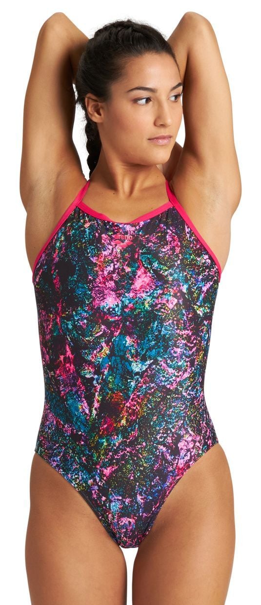 ARENA BAYAN ANTRENMAN MAYOSU W MOUNTAINS TEXTURE LIGHT DROP BACK ONE PIECE 004616950