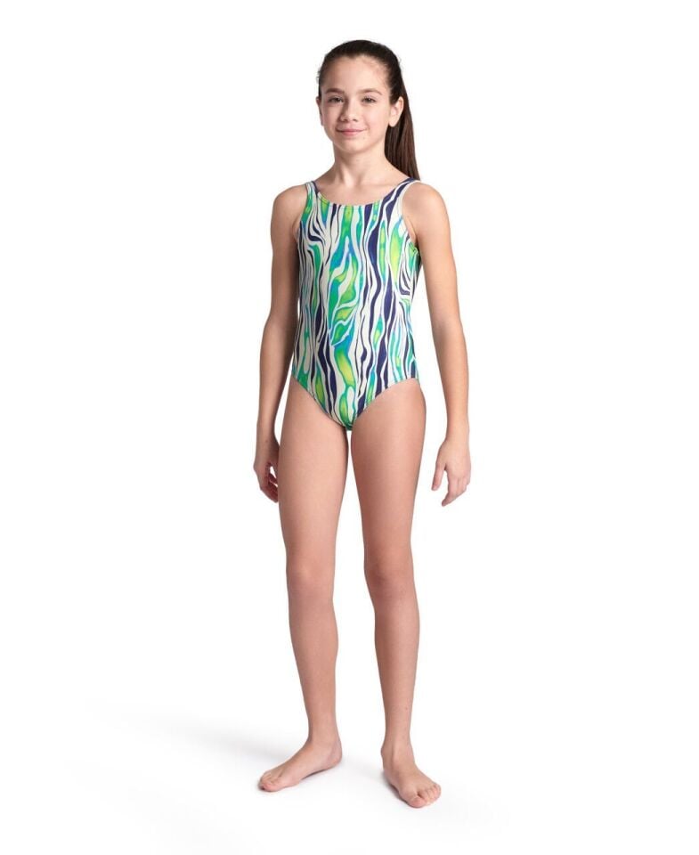 ARENA KIZ ÇOCUK YÜZÜCÜ MAYO GIRL'S ARENA WATER PRINT SWIMSUIT ONE PIECE 007319601