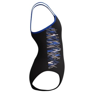 SPEEDO KIZ ÇOCUK YÜZÜCÜ MAYOSU PLMT TSRP MSCLBCK JF BLK BLU 8-003749002