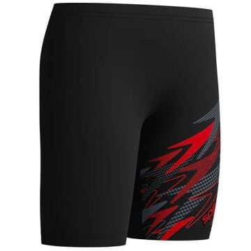 SPEEDO ERKEK ÇOCUK YÜZÜCÜ MAYOSU MEDLEY LOGO JAM JM BLK RED 8-12411002