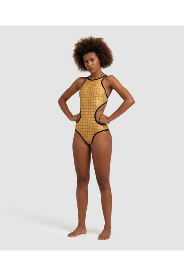 ARENA BAYAN YÜZÜCÜ MAYOSU WOMEN'S ARENA 50TH GOLD SWIMSUIT TECH ON 006179305