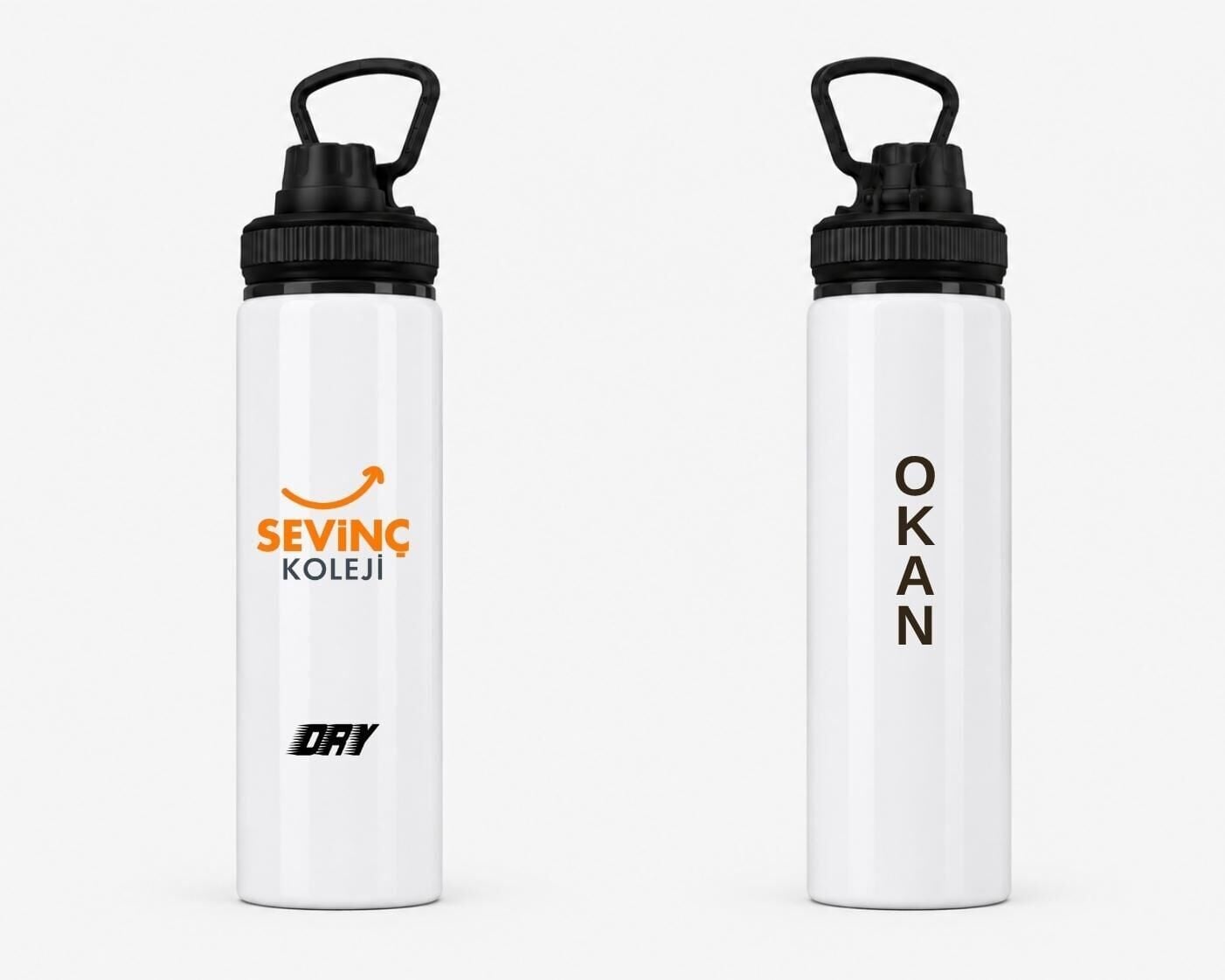 Sevinç Okulları Logolu Matara 800 ml (Yeni Logo)