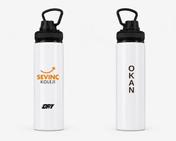 Sevinç Okulları Logolu Matara 800 ml (Yeni Logo)