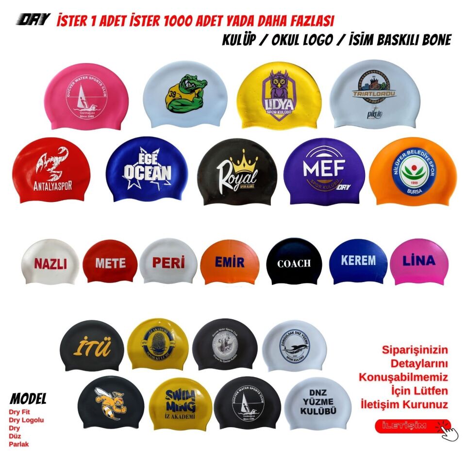 BASKILI BONE 100 ADET ÇİFT TARAF LOGO BASKILI