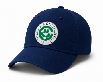 Çukurova Üniversitesi Logo Baskılı Spor Şapka Mavi