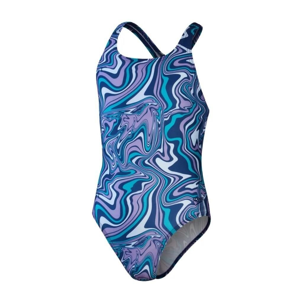 SPEEDO KIZ ÇOCUK YÜZÜCÜ MAYOSU PRT DIGI MDLT CT JF BLUE/PURPLE 8-1285714863