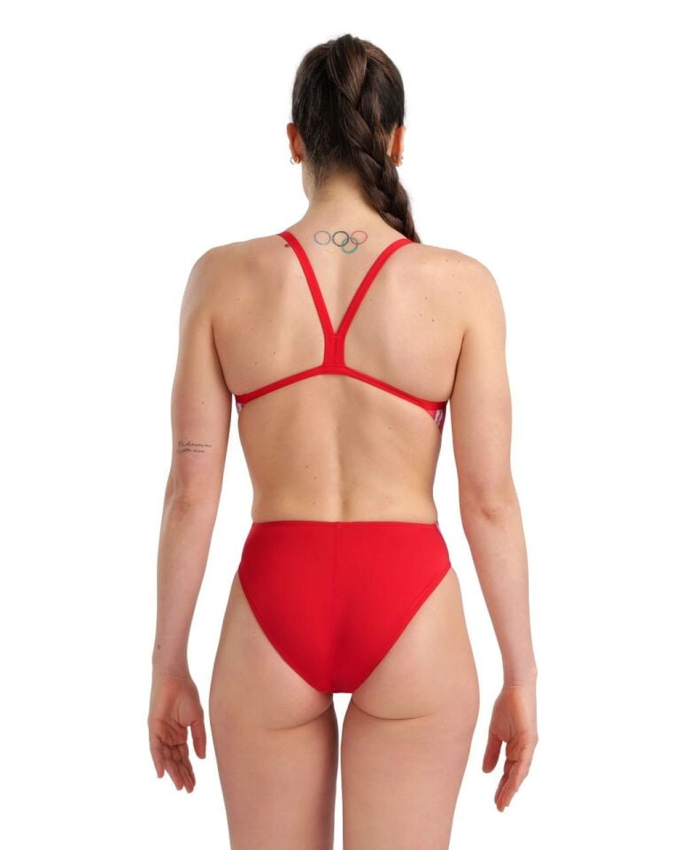 ARENA BAYAN YÜZÜCÜ MAYOSU WOMEN'S SWIMSUIT CHALLENGE BACK MARBLED 005562450