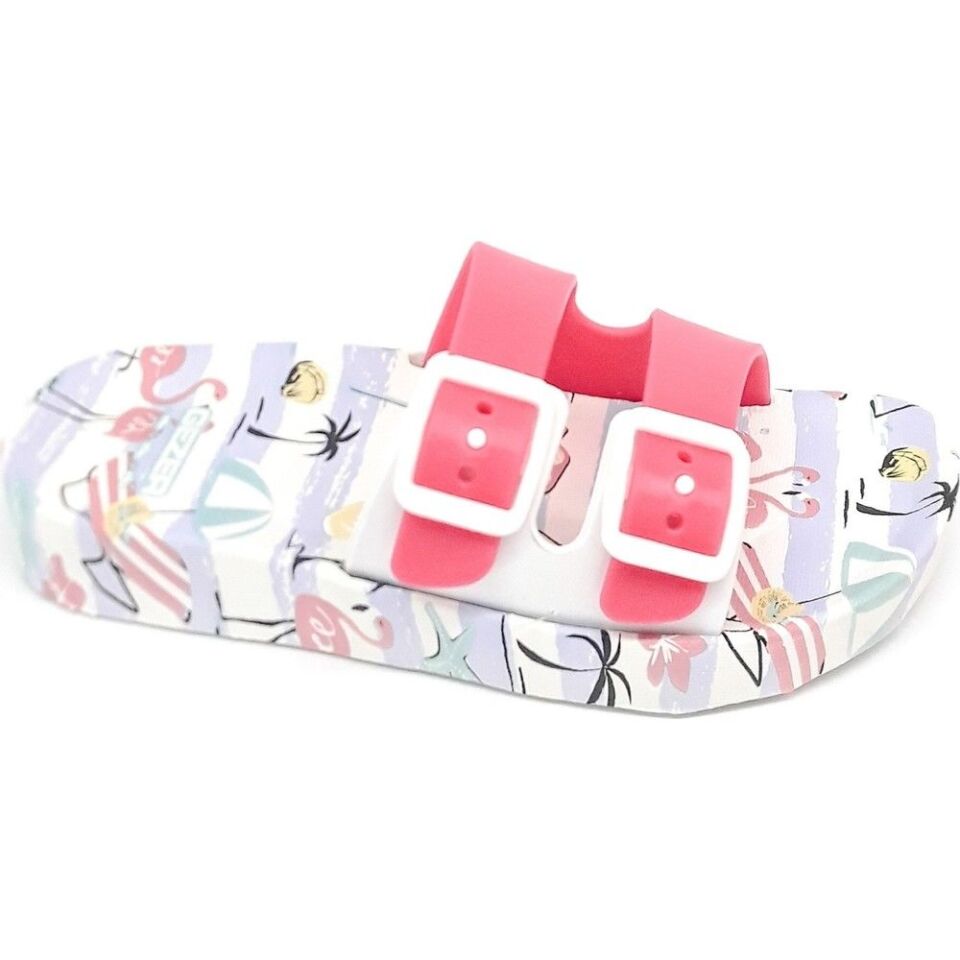 Gezer Pembe Kız Çocuk Kaydırmaz Havuz/Deniz Terlik 12330