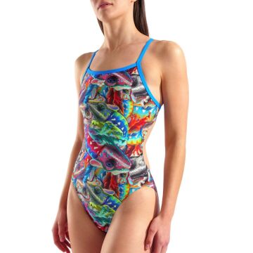 ARENA BAYAN YÜZÜCÜ MAYOSU WOMEN'S ARENA IGUANAS SWIMSUIT CHALLENGE BACK 010220108