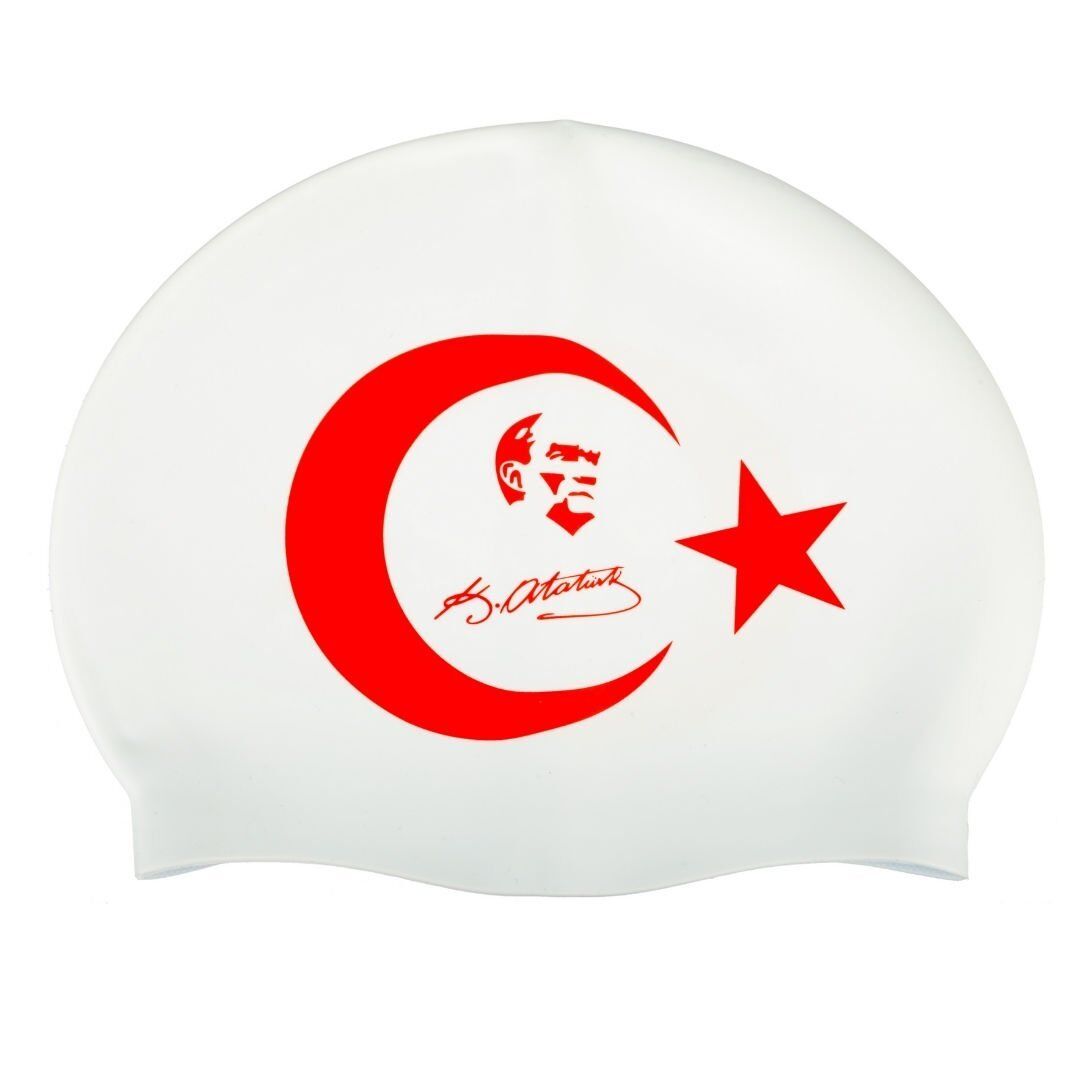 Ay Yıldız içinde Mustafa Kemal Atatürk ve İmza Baskılı Bone