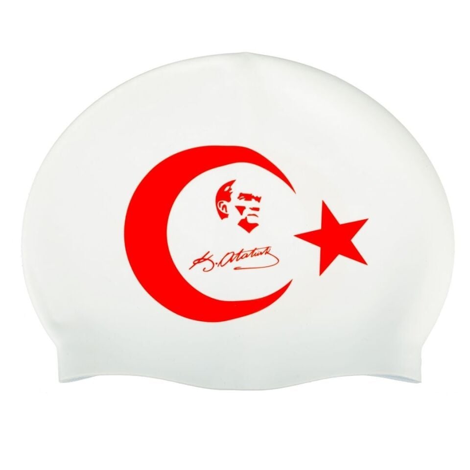 Ay Yıldız içinde Mustafa Kemal Atatürk ve İmza Baskılı Bone