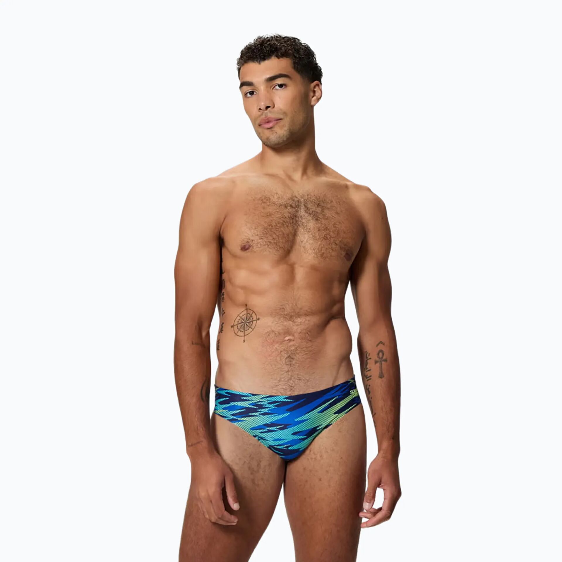 Speedo Erkek Slip Mayo HYPERBOOM PRINT BRF AM BLU/YELL 8-A000255002