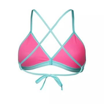 ARENA BİKİNİ ÜST TURKUAZ WOMEN'S TEAM SWIM TOP TIE BACK SOLID 004768890