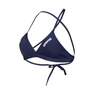 ARENA BİKİNİ ÜST LACİVERT WOMEN'S TEAM SWIM TOP TIE BACK SOLID 004768750