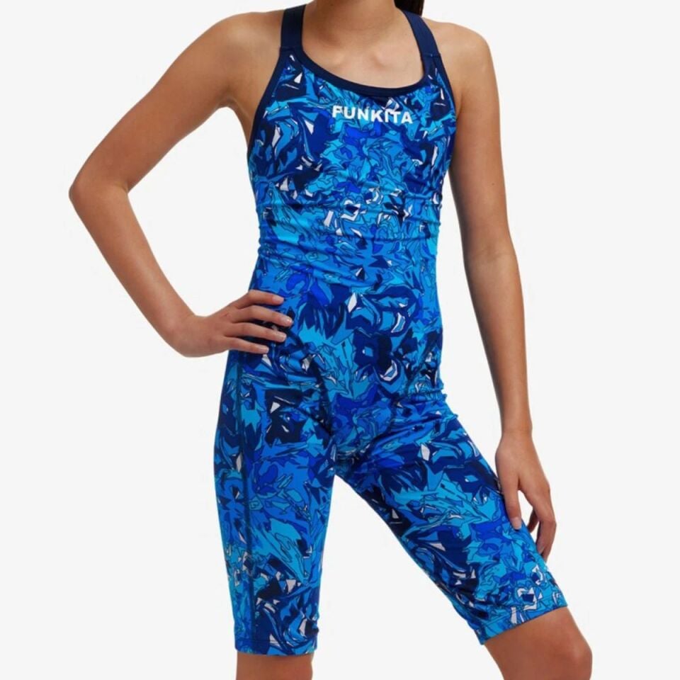Funkita Fast Legs True Bluey Kız Çocuk Yarış Mayo -Giriş Seviyesi- FKS077G