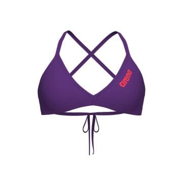 ARENA BİKİNİ ÜST MOR WOMEN'S TEAM SWIM TOP TIE BACK SOLID 004768930