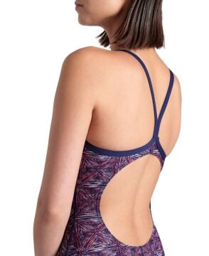 ARENA BAYAN YÜZÜCÜ MAYOSU WOMEN'S ARENA ABSTRACT TILES SWIMSUIT LIGHTDROP 007141417