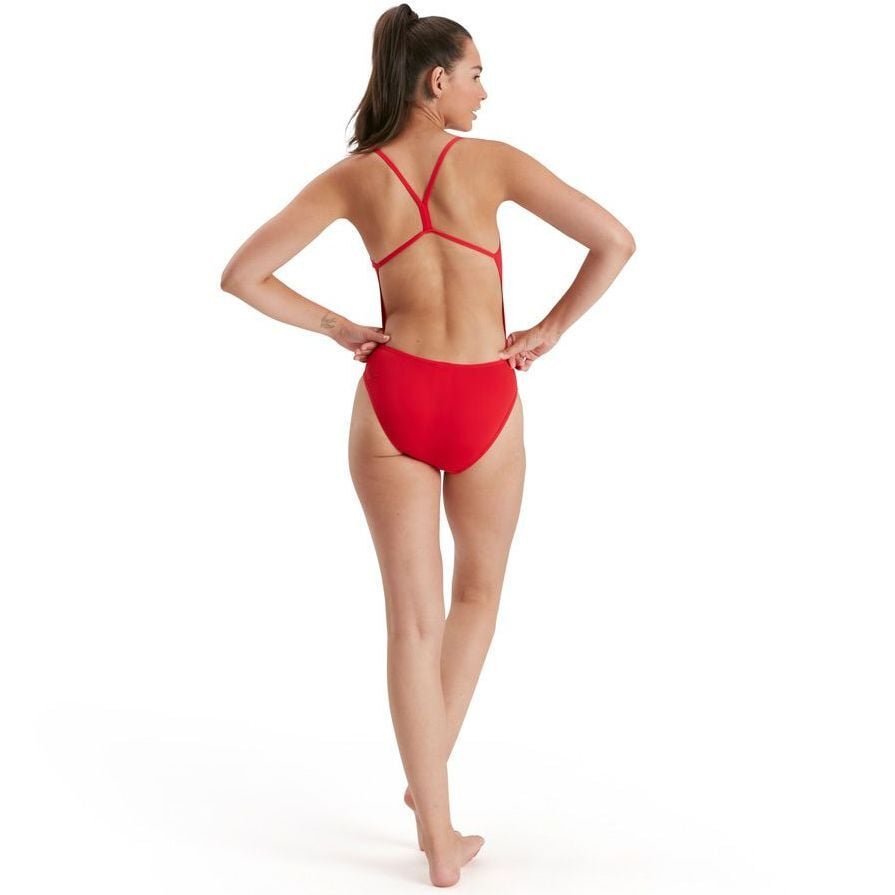 SPEEDO KADIN YÜZÜCÜ MAYOSU ECO END+ TSRP AF RED 8-135396446 YZM UK BEDEN