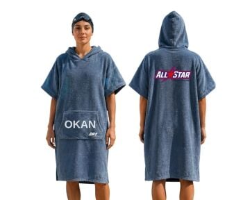 AllStar Spor Okulları Özel Tasarım Baskılı Dry Panço Kırmızı
