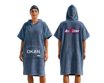 AllStar Spor Okulları Özel Tasarım Baskılı Dry Panço Gri