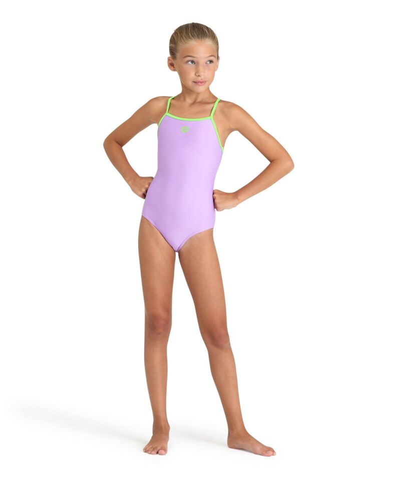 ARENA KIZ ÇOCUK YÜZÜCÜ MAYOSU GIRL'S ARENA SWIMSUIT LIGHT DROP SOLID 005919900 YZM UK BEDEN