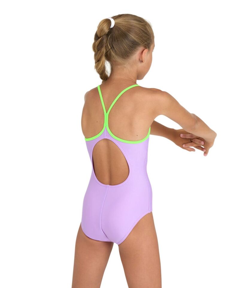 ARENA KIZ ÇOCUK YÜZÜCÜ MAYOSU GIRL'S ARENA SWIMSUIT LIGHT DROP SOLID 005919900 YZM UK BEDEN