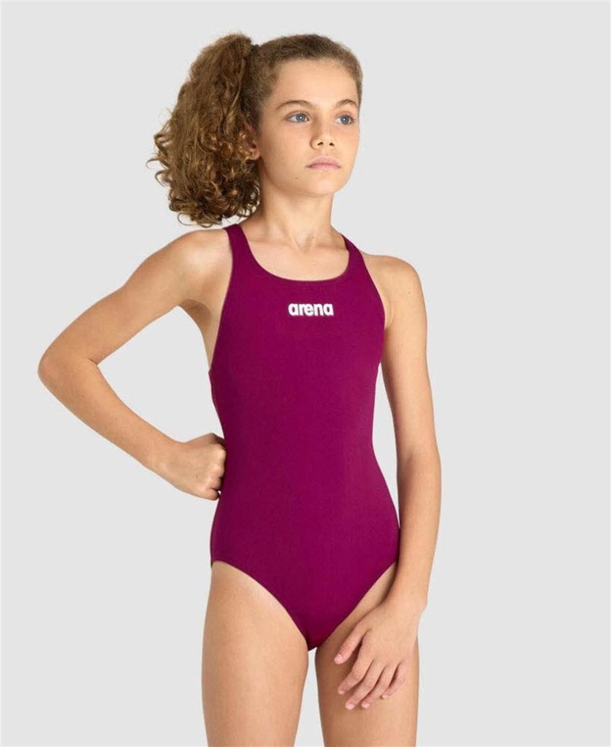ARENA KIZ ÇOCUK YÜZÜCÜ MAYOSU GIRL'S TEAM SWIMSUIT SWIM PRO SOLID 004762410 YZM UK BEDEN