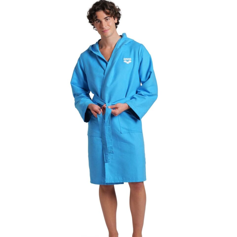 ARENA UNISEX YETİŞKİN BORNOZ MAVİ COMPACT MICROFIBER ROBE 009034810